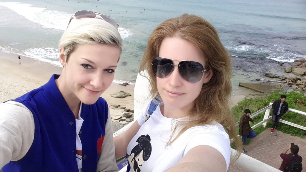 Meine Freundin und ich am Bondi Beach